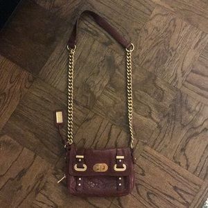 Deep Purple Badgley Mischka cross body bag